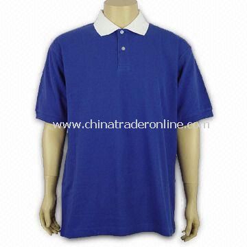 Golf Shirt, Made of 100% Cotton, Customized Designs and Logos are Welcome from China