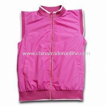 Golf Wind Rain Jacket, OEM Orders Welcomed, Made of Coated Nylon Material from China