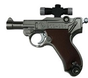 Laser pistol shaped