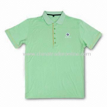 Mens Golf Polo Shirt with Anti-bacterial Treatment from China