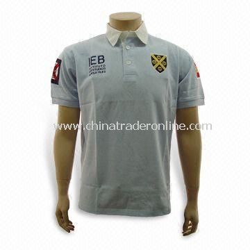 Mens polo shirt,made of 100%polyester,cool dry fabric from China