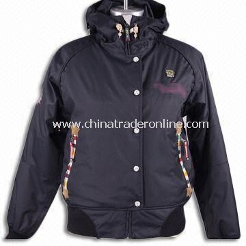 Skiwear/Topcoat with Long Sleeves, Suitable for Women, Made of 100% Polyester