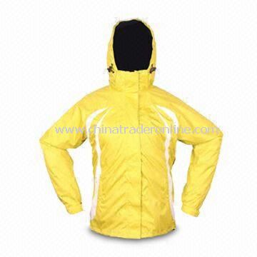 Skiwear with Waterproof Feature and Pongee/PU Shell