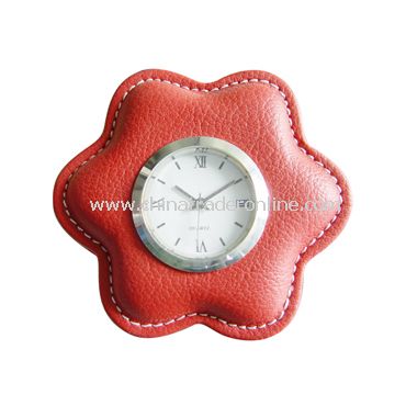 LEATHER CLOCK