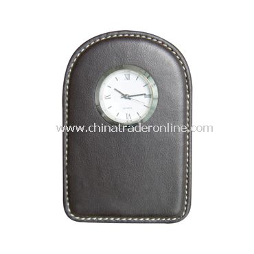 LEATHER CLOCK