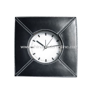 LEATHER CLOCK