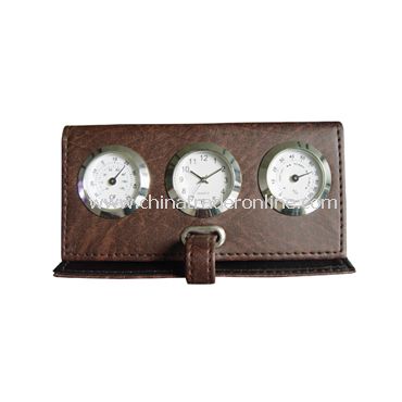 LEATHER CLOCK from China