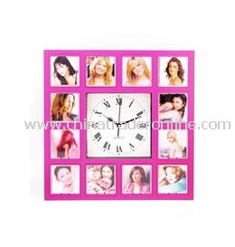 PHOTO FRAME WALL CLOCK