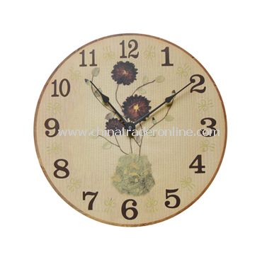 WOODEN WALL CLOCK