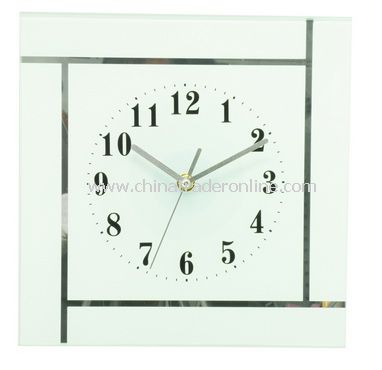 GLASS WALL CLOCK