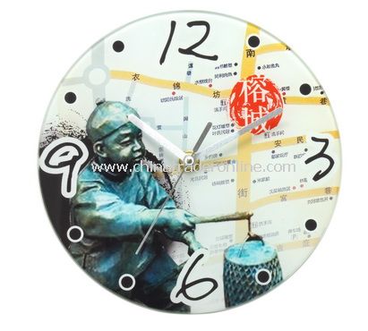 GLASS WALL CLOCK