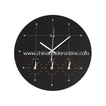 GLASS WALL CLOCK