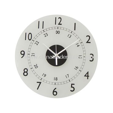 GLASS WALL CLOCK from China