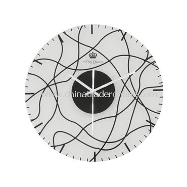 GLASS WALL CLOCK from China