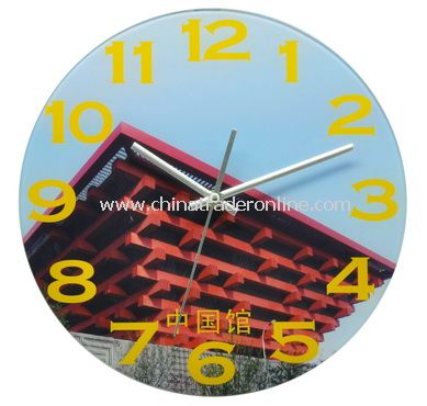 GLASS WALL CLOCK