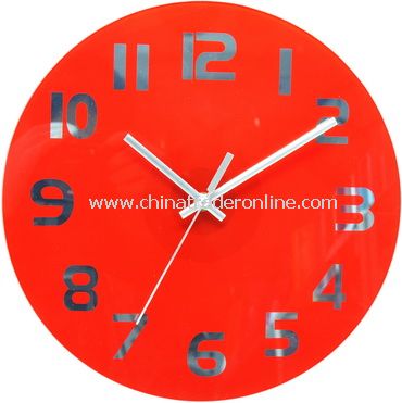 GLASS WALL CLOCK from China