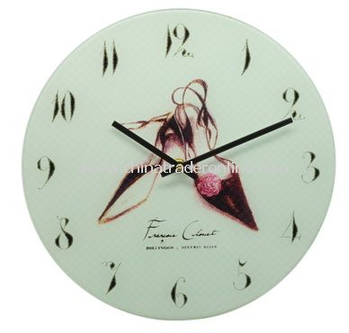 GLASS WALL CLOCK