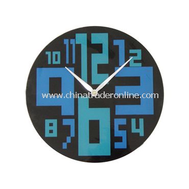 GLASS WALL CLOCK