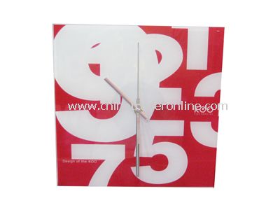 GLASS WALL CLOCK from China