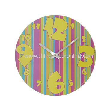 GLASS WALL CLOCK