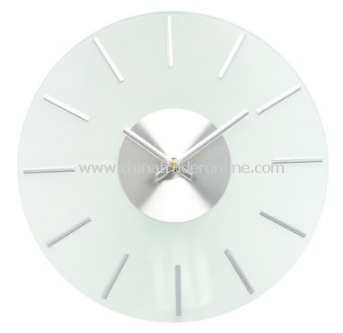 GLASS WALL CLOCK