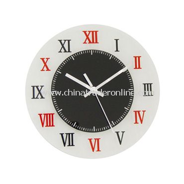 GLASS WALL CLOCK from China