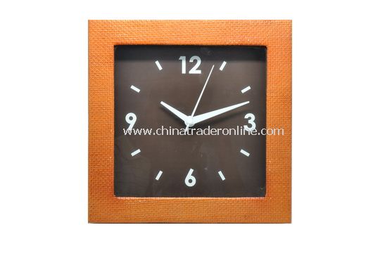 LEATHER WALL CLOCK from China