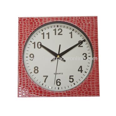 LEATHER WALL CLOCK from China