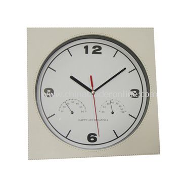 LEATHER WALL CLOCK from China