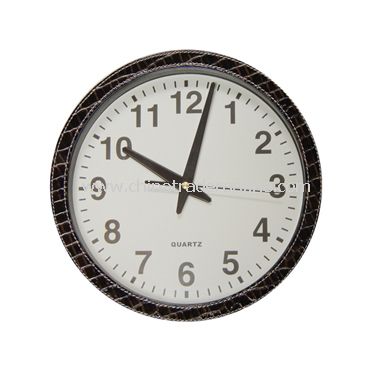 LEATHER WALL CLOCK