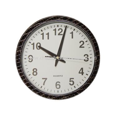 LEATHER WALL CLOCK from China