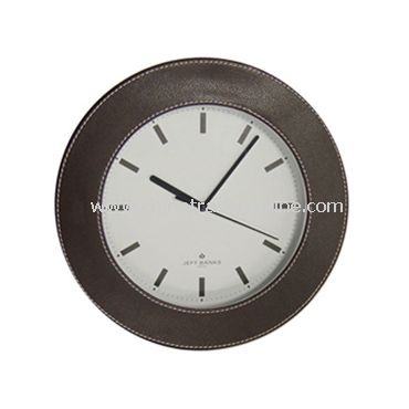 LEATHER WALL CLOCK from China