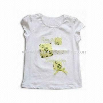 Colorful Children T-shirt/Tees/Top, Made of 100% Cotton, Customized Styles are Accepted from China