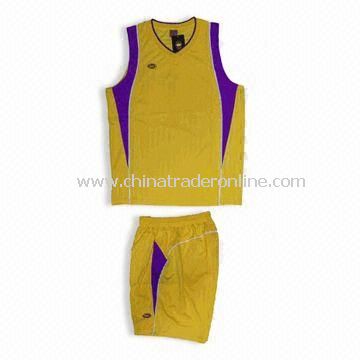 100% Polyester Basketball Jersey, Customized Designs are Accepted from China