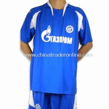 100% Polyester Soccer Jersey with Interlock Neck Trim, OEM Orders are Welcome from China