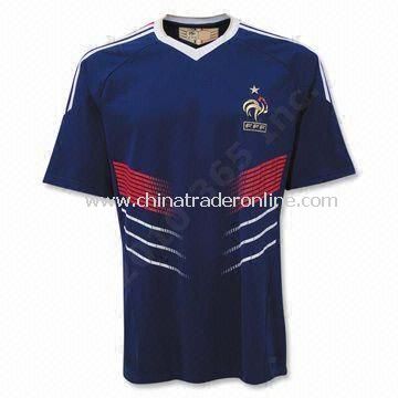 145gsm 100% Polyester Jersey, Suitable for Soccer Purposes, Available in Various Sizes from China