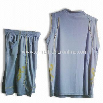 Basketball/Sports Jersey, Customized Designs are Accepted, Made of 100% Polyester from China