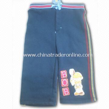 Childrens Sports Trouser, Made of 100% Cotton with Colorful Paints, Comfortable to Wear from China