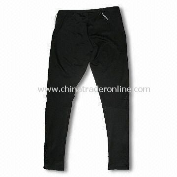 Mens Microfiber Soccer Pant with 2 Contrast Side Pockets, Made of 100% Polyester