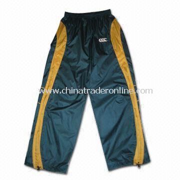 Mens Sports Pants, Made of Micro Honeycomb, Available in Black