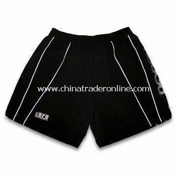 Mens Tricot Mesh Basketball Shorts with Embroidery Logo at Side and Bespoke Labels from China