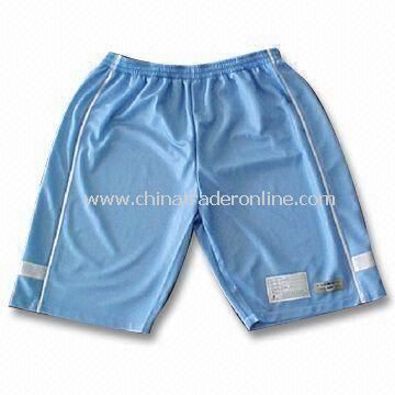 Polyester Tricot Mens Sportswear Shorts with Applique from China