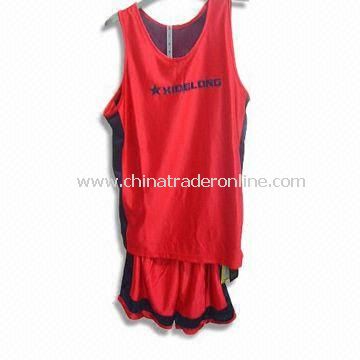Red Basketball Jersey with Dry Fit Function, Customized Designs are Accepted