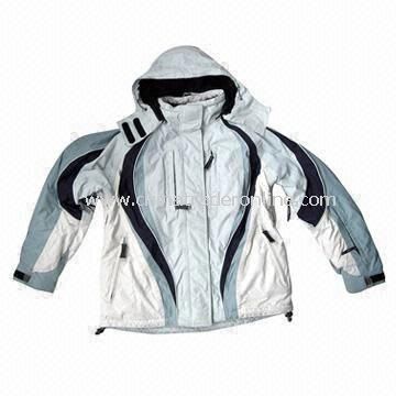 Skiwear, Made of 228T Nylon Taslon Coated PU, Waterproof and Breathable