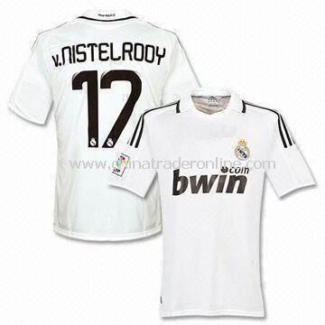 Soccer Jersey with Embroidery for Real Madrid Club, Available in Various Sizes