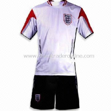 Soccer Jersey with Interlock Neck Trim, Customized Designs are Accepted from China