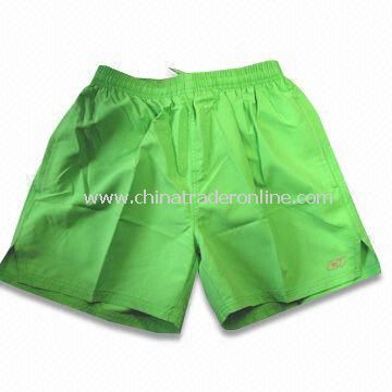 Sports Shorts, Made of 100% Polyester Twill Peach Skin, Available in Various Sizes