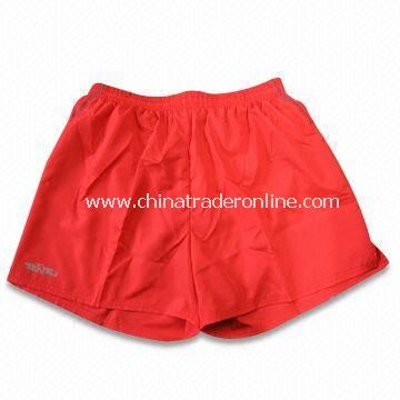 Sports Shorts, Made of 240T Microfiber, Available in Sizes of S, M, L, XL and XXL