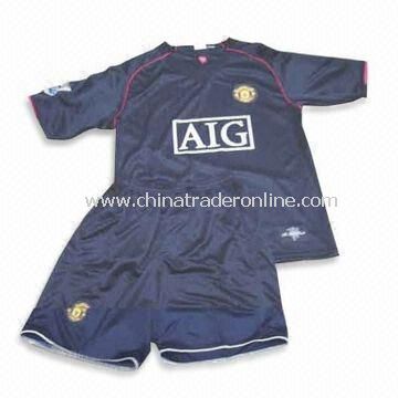 Stlylish Soccer Jersey, Made of 100% Polyester, OEM ORders are Welcome from China