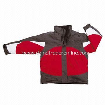 Waterproof Skiwear, Made of 320T Nylon and Taslon with PU Coating from China